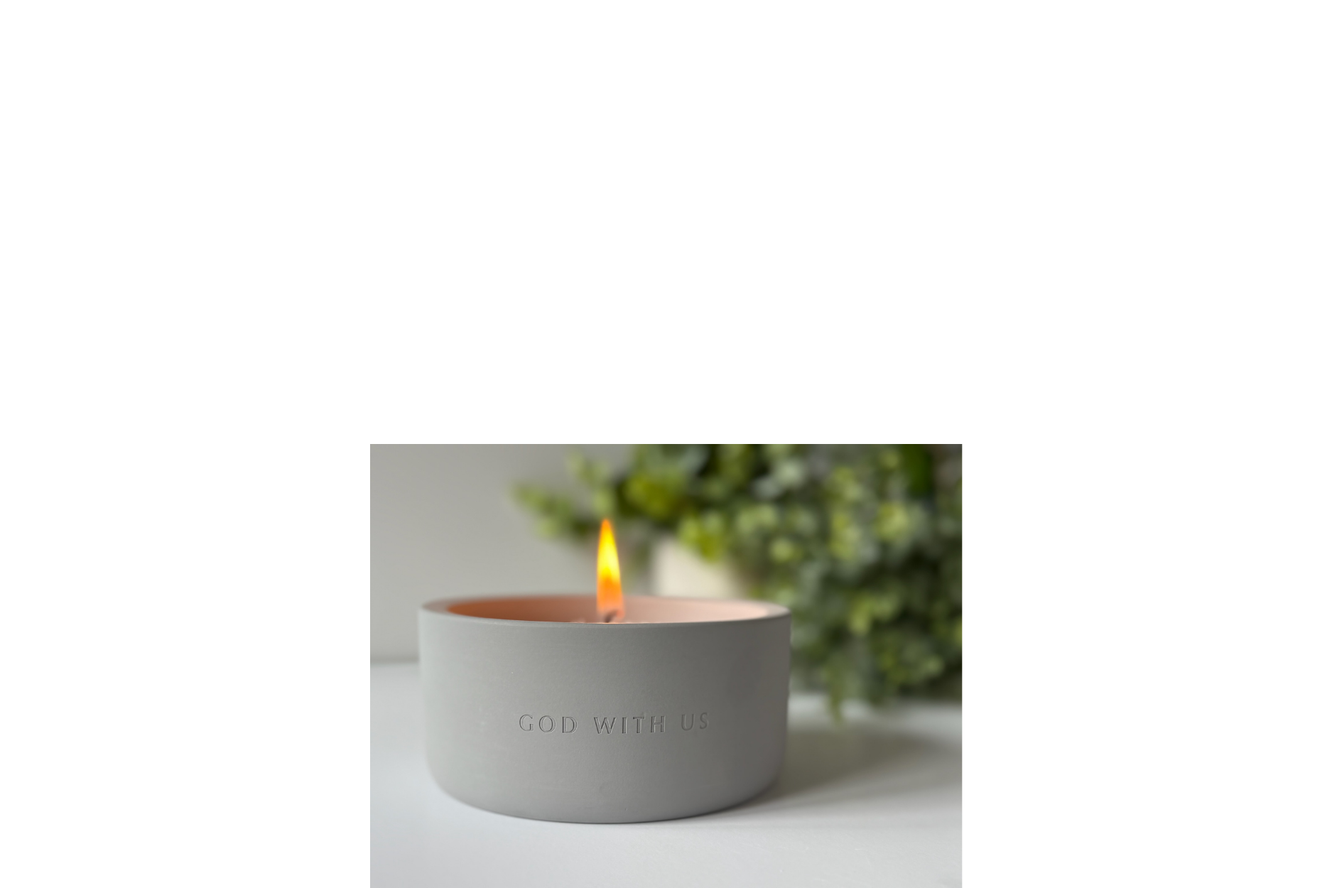 God With Us: A Candle for Stillness and Presence – Capable Life