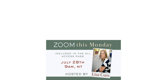 Join Lisa Cuss Live on July 28 — A Zoom for Those Navigating Deep Work