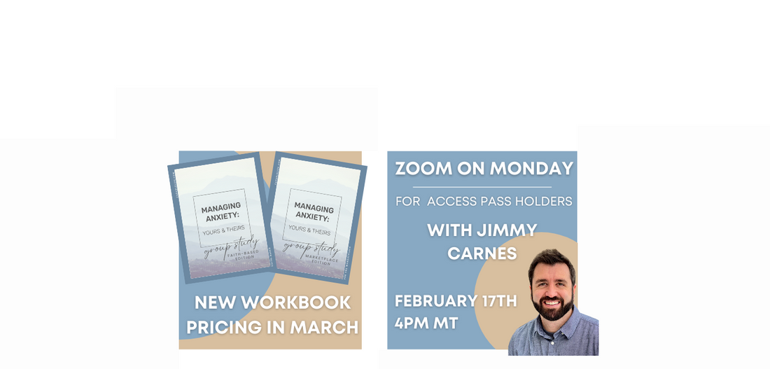 New Workbook Pricing and Jimmy's Zoom on Monday