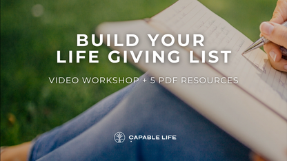 Build Your Life Giving List