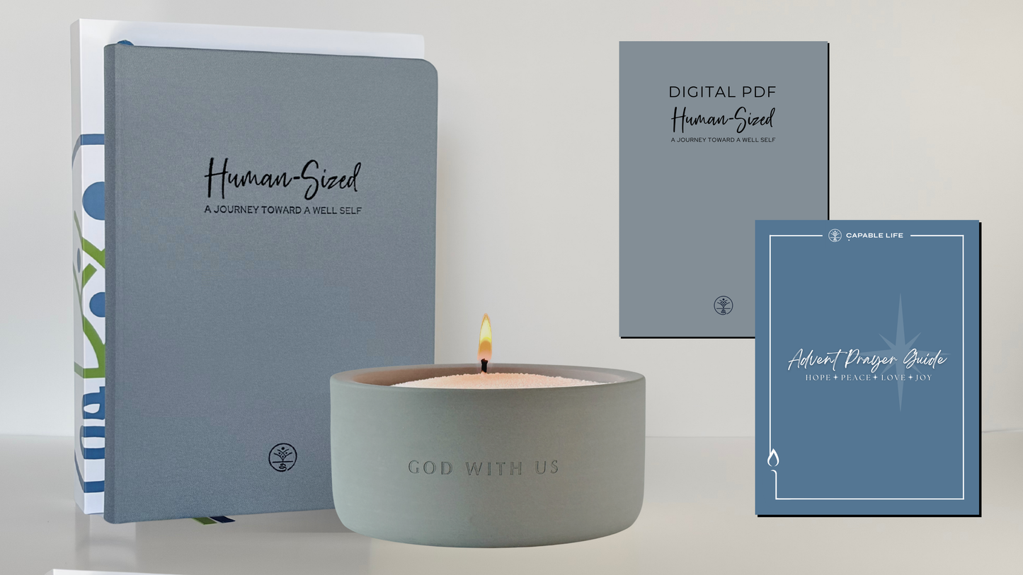 The Advent Reflection Bundle: Journal + Candle + Digital Guides