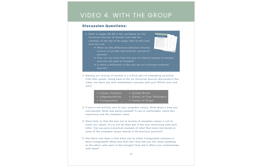 Group Study Workbook – Faith Based Edition